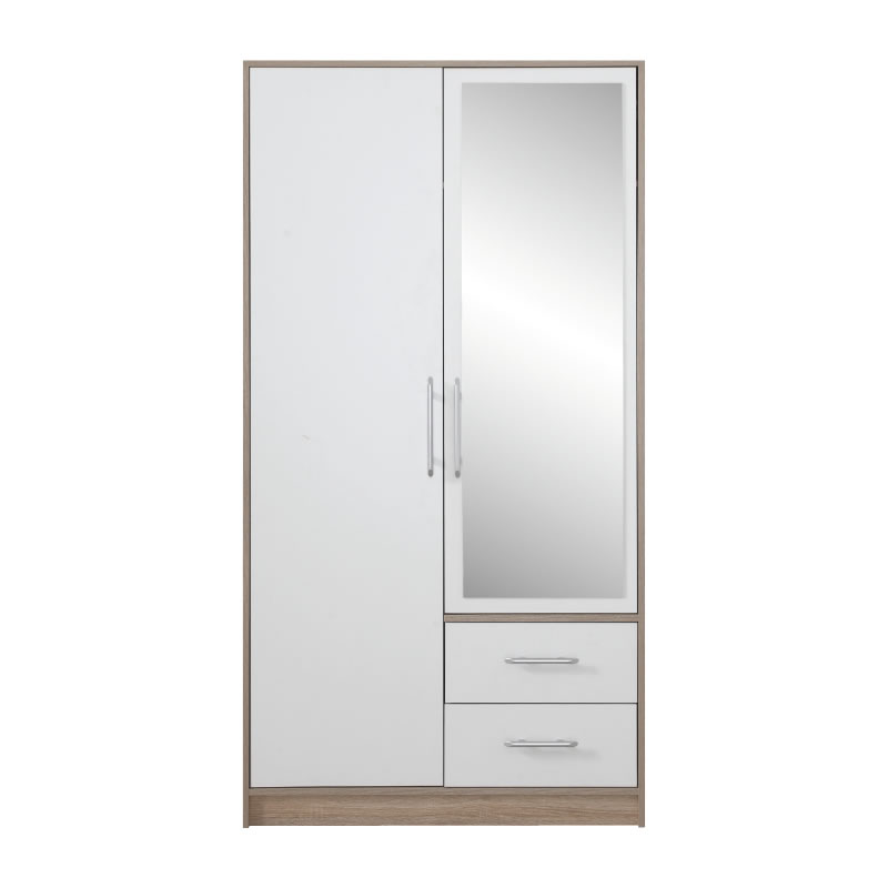 Šatníková skriňa Smart SRL3 dub sonoma/biela